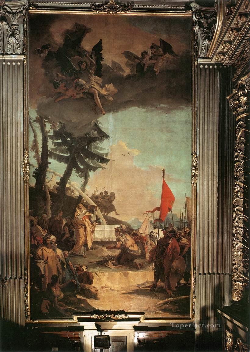 El sacrificio de Melquisedec Giovanni Battista Tiepolo Pintura al óleo